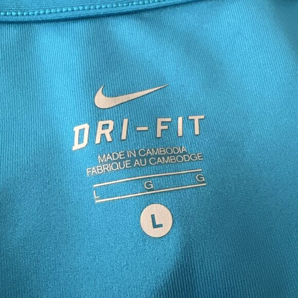 Nike Dri-Fit Dress Women Large Blue Stretch Sleeveless Athletic Tennis Golf Mini - Picture 5 of 12